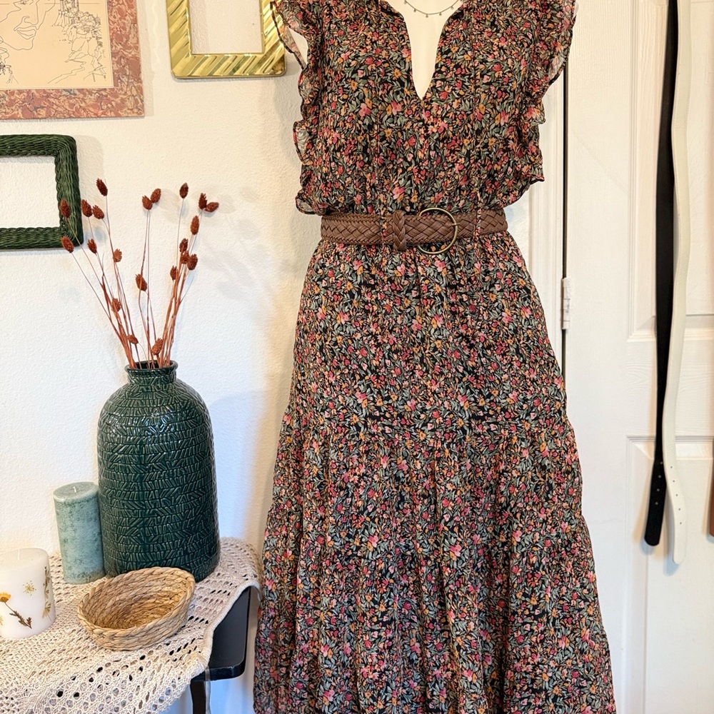 BB Dakota by Steve Madden Floral Ruffle Maxi Dress - Picture 7 of 14